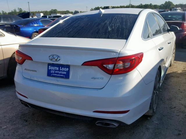 5NPE34AF6HH497867 - 2017 HYUNDAI SONATA SPO WHITE photo 4