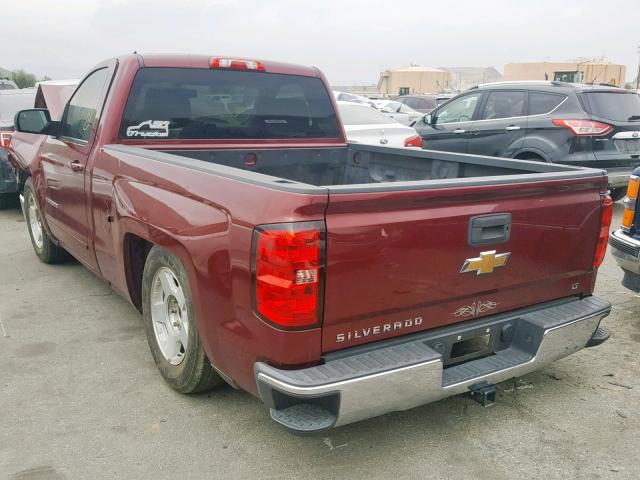 1GCNCREC2FZ295725 - 2015 CHEVROLET SILVERADO MAROON photo 3