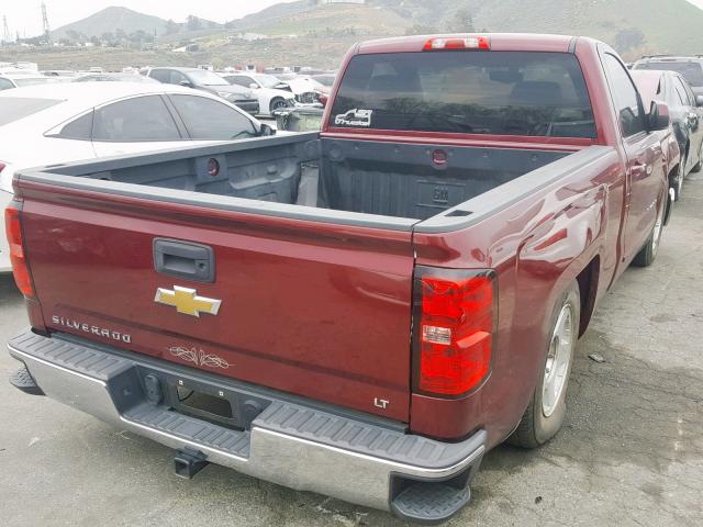 1GCNCREC2FZ295725 - 2015 CHEVROLET SILVERADO MAROON photo 4