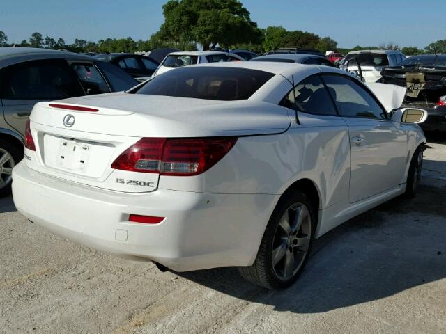 JTHFF2C25A2500905 - 2010 LEXUS IS 250 WHITE photo 4