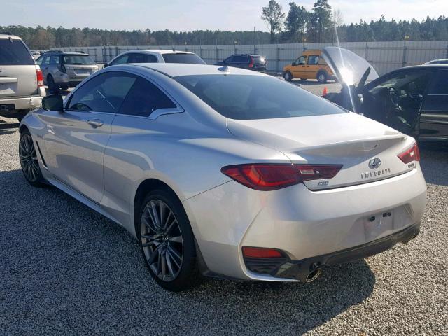 JN1FV7EL2HM700410 - 2017 INFINITI Q60 RED SP SILVER photo 3