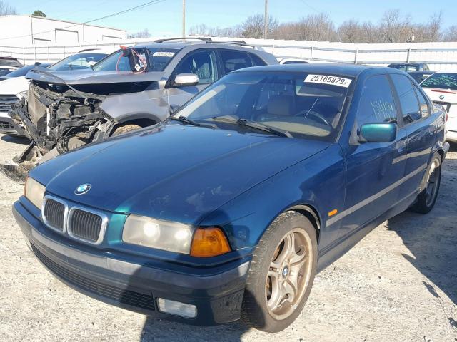 WBACD4328VAV46677 - 1997 BMW 328 I AUTO GREEN photo 2