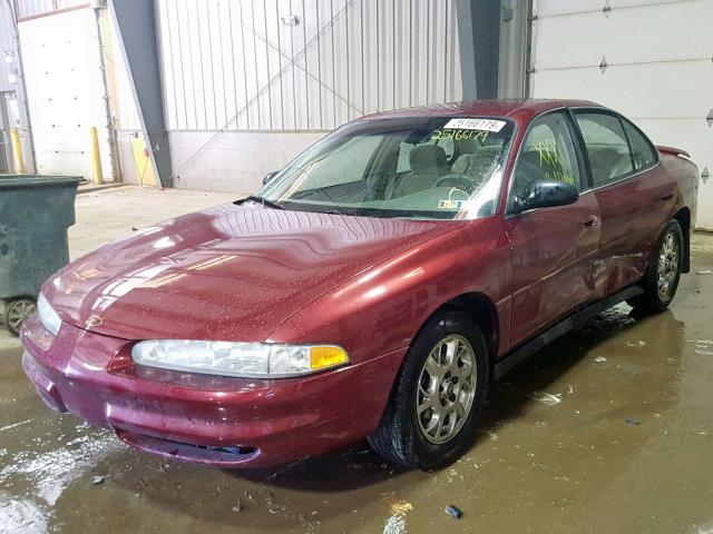 1G3WH52HX2F252793 - 2002 OLDSMOBILE INTRIGUE G RED photo 2