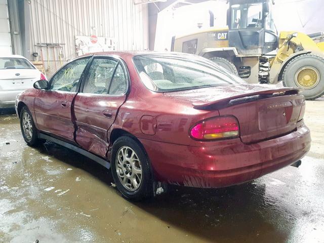 1G3WH52HX2F252793 - 2002 OLDSMOBILE INTRIGUE G RED photo 3