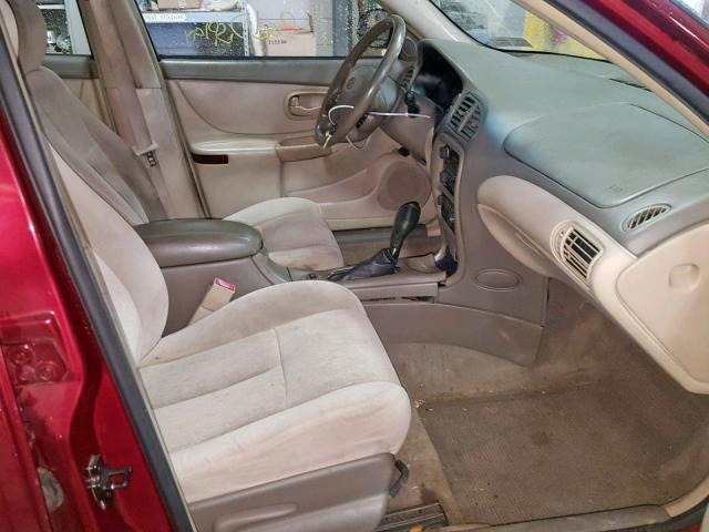 1G3WH52HX2F252793 - 2002 OLDSMOBILE INTRIGUE G RED photo 5