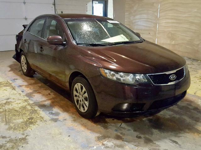 KNAFU4A27B5464590 - 2011 KIA FORTE EX BURGUNDY photo 1