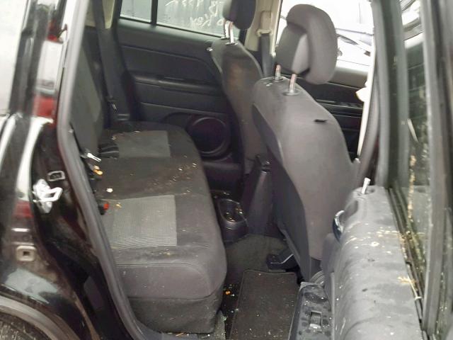 1C4NJDBB0HD105859 - 2017 JEEP COMPASS SP შავი ფოტო 6