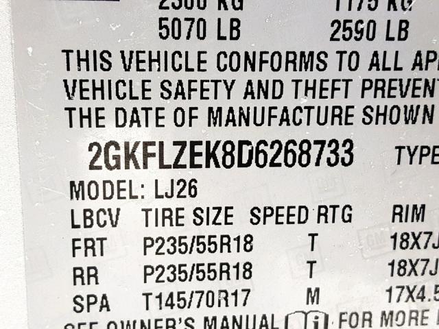 2GKFLZEK8D6268733 - 2013 GMC TERRAIN DE SILVER photo 10