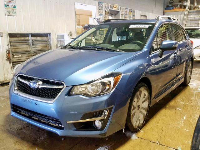 JF1GPAP65G8239216 - 2016 SUBARU IMPREZA SP BLUE photo 2