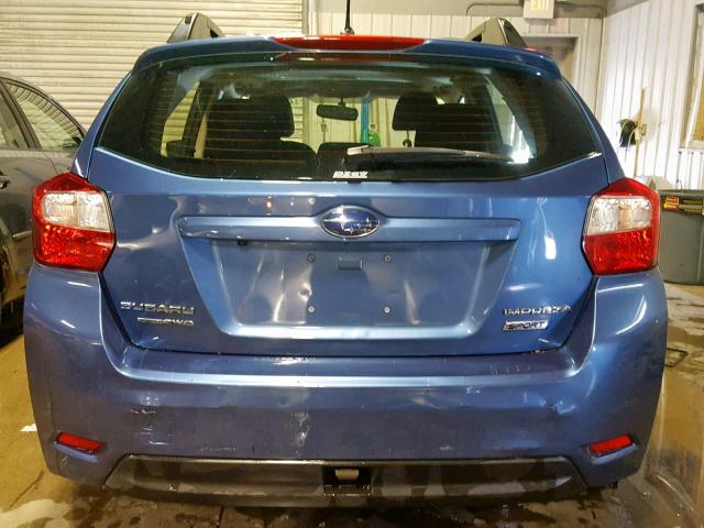 JF1GPAP65G8239216 - 2016 SUBARU IMPREZA SP BLUE photo 9