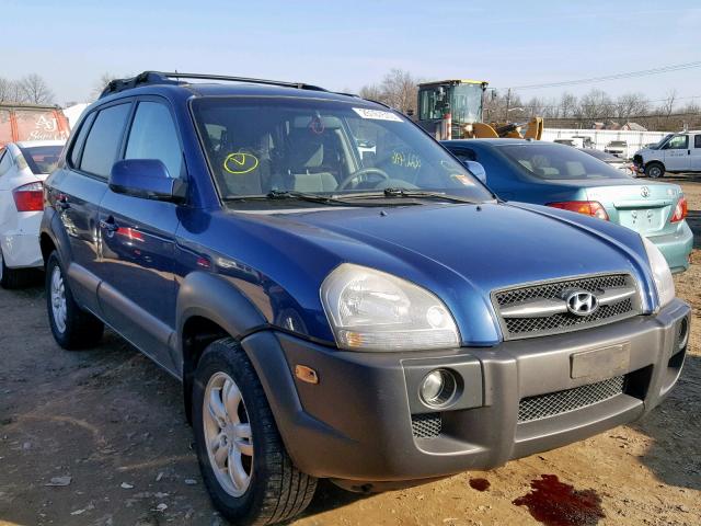 KM8JN72D16U318494 - 2006 HYUNDAI TUCSON GLS BLUE photo 1