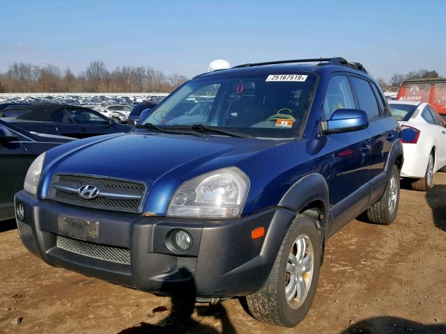 KM8JN72D16U318494 - 2006 HYUNDAI TUCSON GLS BLUE photo 2