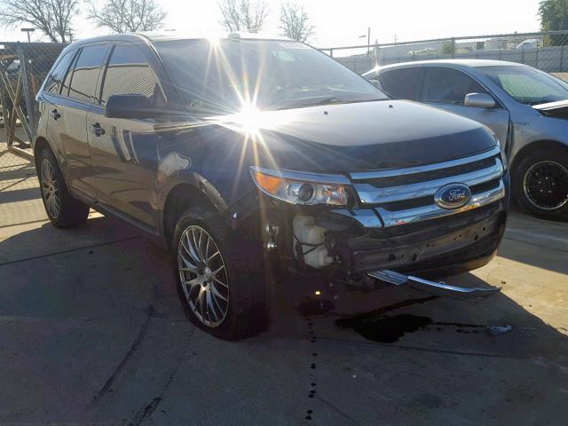 2FMDK3JC4EBA34188 - 2014 FORD EDGE SEL BLACK photo 1