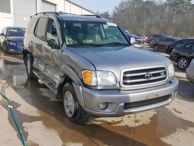 5TDBT48A92S135921 - 2002 TOYOTA SEQUOIA LI SILVER photo 1