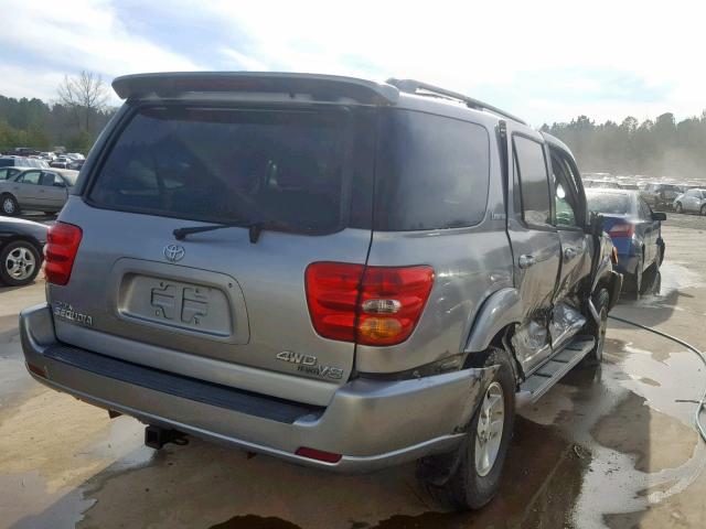 5TDBT48A92S135921 - 2002 TOYOTA SEQUOIA LI SILVER photo 4