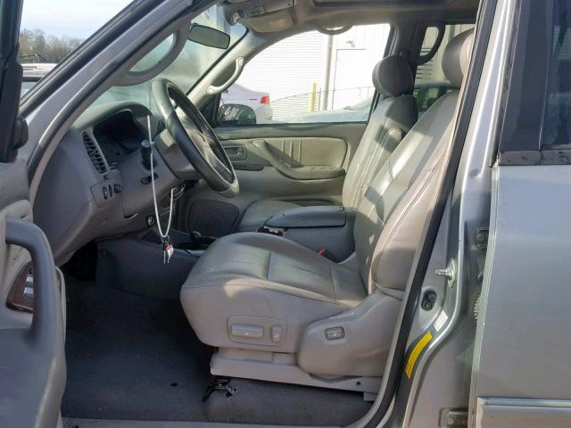 5TDBT48A92S135921 - 2002 TOYOTA SEQUOIA LI SILVER photo 5