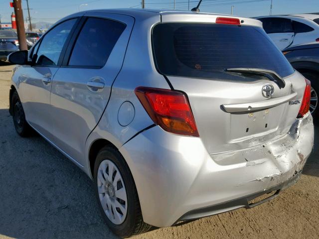 VNKKTUD34GA059673 - 2016 TOYOTA YARIS L GRAY photo 3