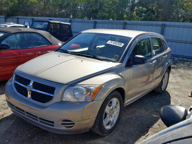 1B3HB48A49D144532 - 2009 DODGE CALIBER SX GOLD photo 2