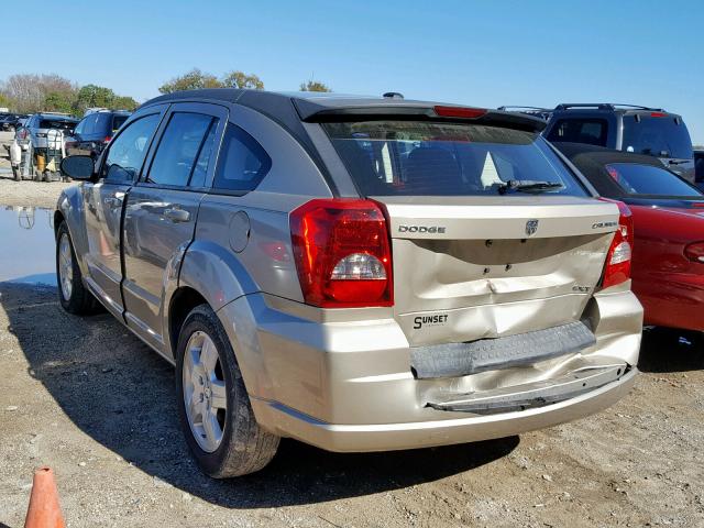 1B3HB48A49D144532 - 2009 DODGE CALIBER SX GOLD photo 3