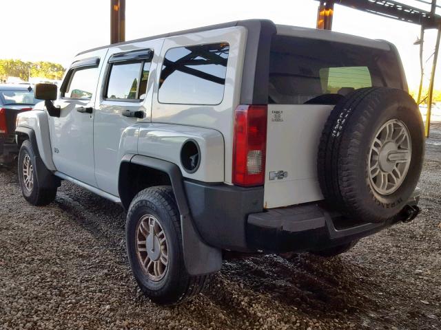 5GTDN13E878106149 - 2007 HUMMER H3 WHITE photo 3