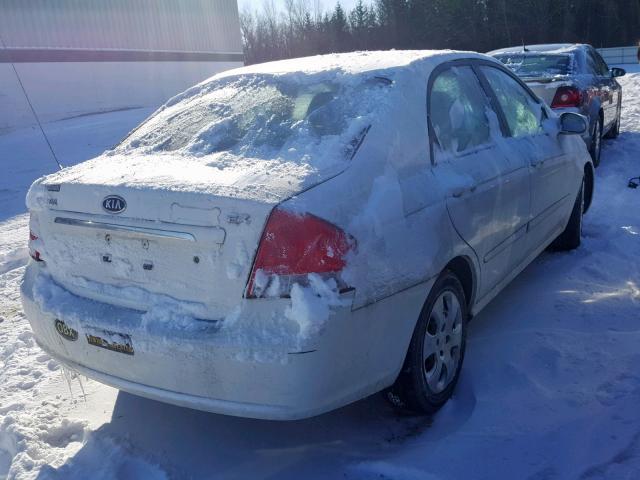 KNAFE122175381920 - 2007 KIA SPECTRA EX WHITE photo 4