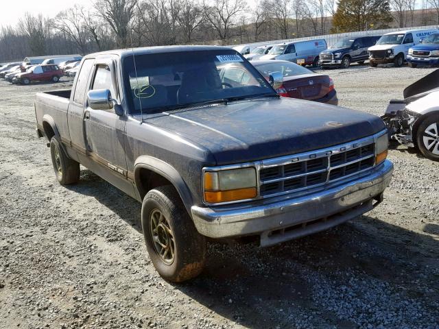 1B7GG23Y2PS264343 - 1993 DODGE DAKOTA BLUE photo 1