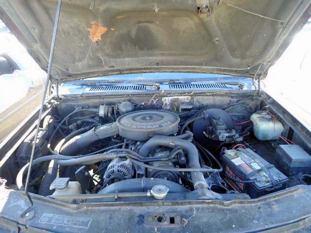 1B7GG23Y2PS264343 - 1993 DODGE DAKOTA BLUE photo 7