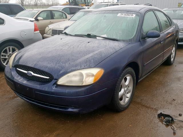 1FAFP55U01G178438 - 2001 FORD TAURUS SES BLUE photo 2