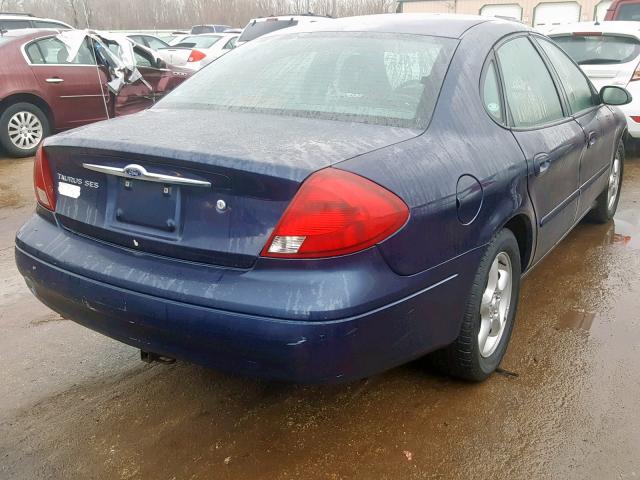 1FAFP55U01G178438 - 2001 FORD TAURUS SES BLUE photo 4