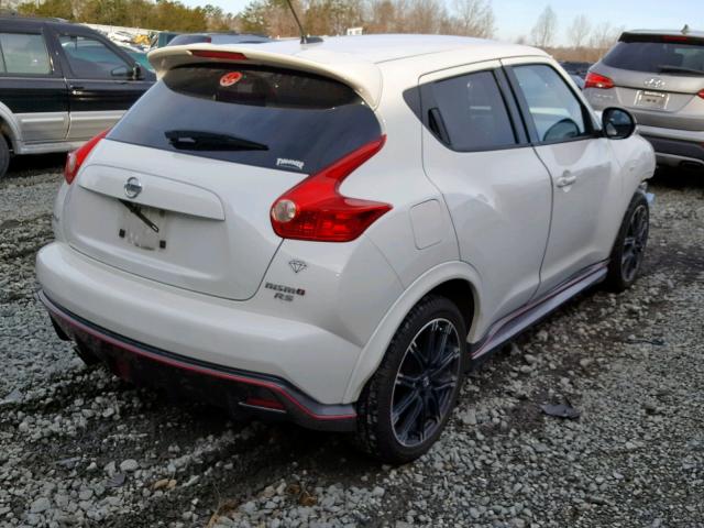 JN8DF5MV3ET150052 - 2014 NISSAN JUKE NISMO WHITE photo 4