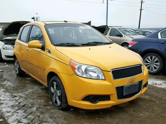 KL1TD66E59B626059 - 2009 CHEVROLET AVEO LS YELLOW photo 1