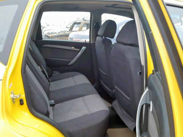 KL1TD66E59B626059 - 2009 CHEVROLET AVEO LS YELLOW photo 6