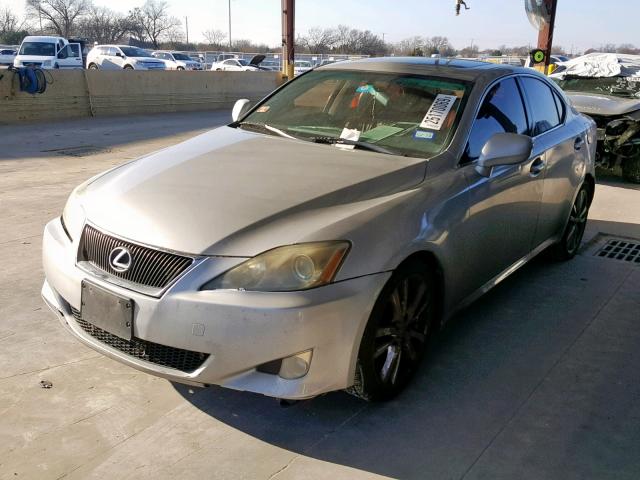 JTHBK262875038773 - 2007 LEXUS IS 250 SILVER photo 2