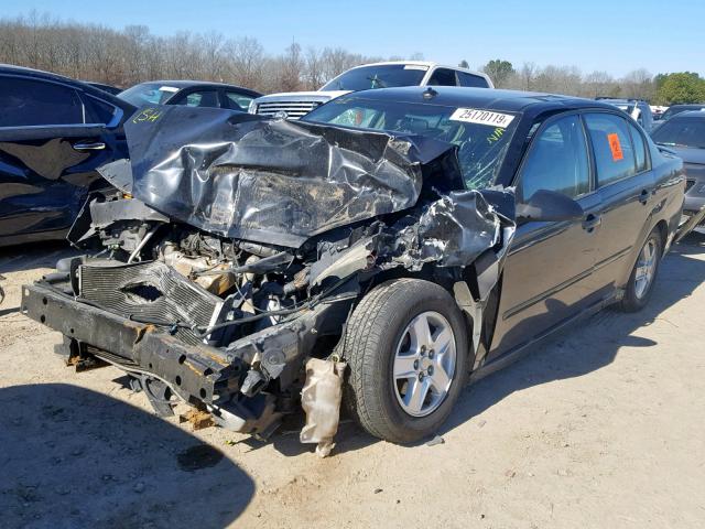 1G1ZT54844F221074 - 2004 CHEVROLET MALIBU LS BLACK photo 2