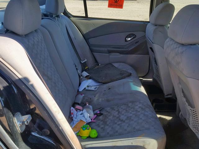 1G1ZT54844F221074 - 2004 CHEVROLET MALIBU LS BLACK photo 6