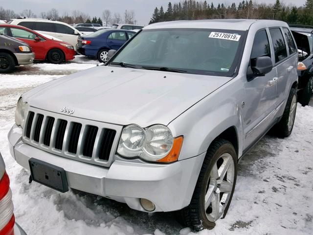 1J8HR48MX8C524458 - 2008 JEEP GRAND CHER SILVER photo 2