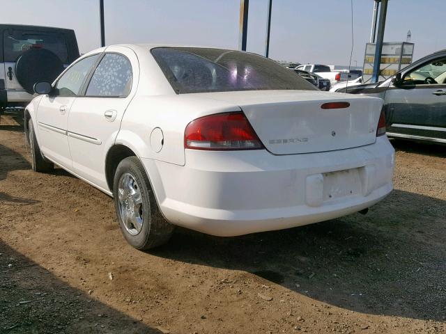 1C3EL46XX1N586532 - 2001 CHRYSLER SEBRING LX WHITE photo 3