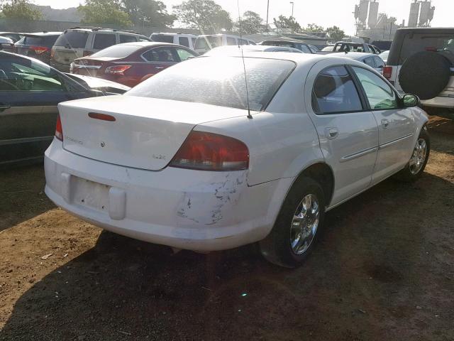 1C3EL46XX1N586532 - 2001 CHRYSLER SEBRING LX WHITE photo 4