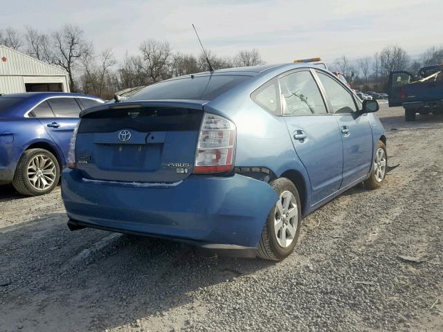 JTDKB20U177633299 - 2007 TOYOTA PRIUS BLUE photo 4