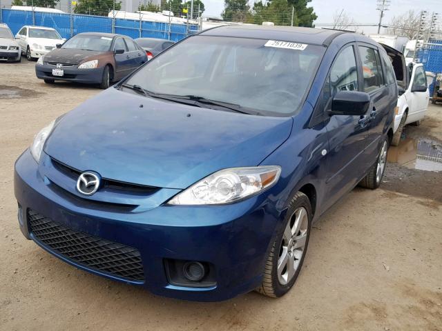 JM1CR293170138989 - 2007 MAZDA 5 BLUE photo 2