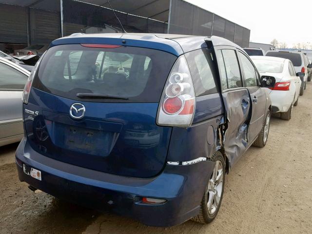 JM1CR293170138989 - 2007 MAZDA 5 BLUE photo 4