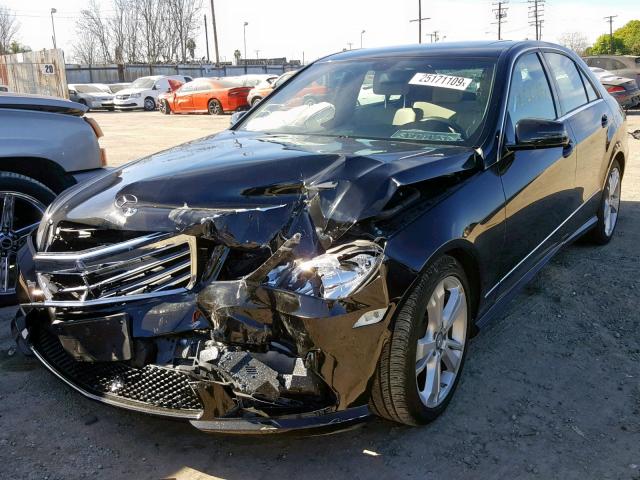 WDDHF5KB1DA744919 - 2013 MERCEDES-BENZ E 350 BLACK photo 2