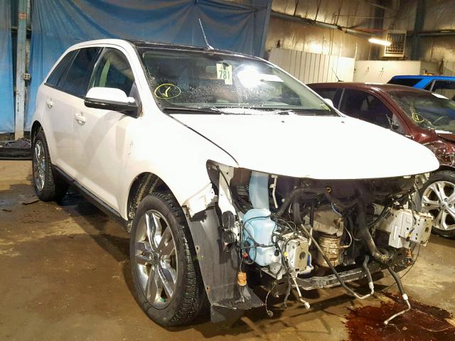 2FMDK3JC3CBA02877 - 2012 FORD EDGE SEL WHITE photo 1