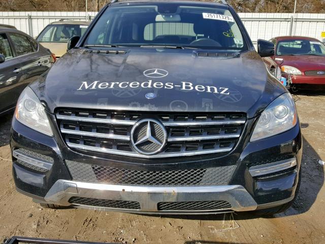 4JGDA0EB1FA555305 - 2015 MERCEDES-BENZ ML 250 BLU BLACK photo 7