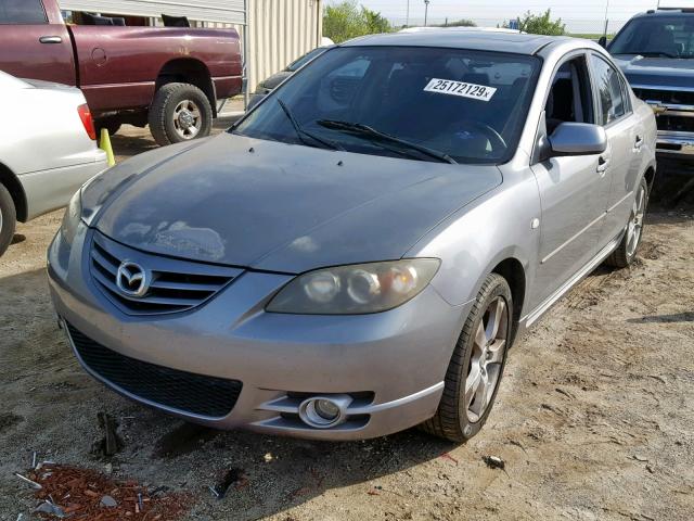 JM1BK323341131452 - 2004 MAZDA 3 S GRAY photo 2