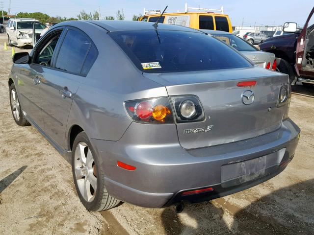 JM1BK323341131452 - 2004 MAZDA 3 S GRAY photo 3