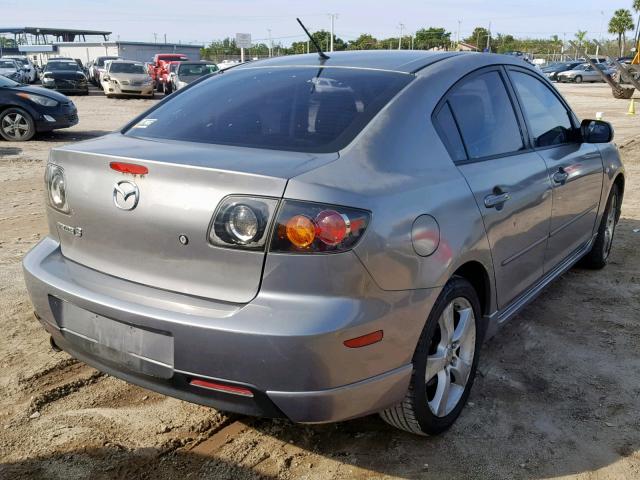 JM1BK323341131452 - 2004 MAZDA 3 S GRAY photo 4