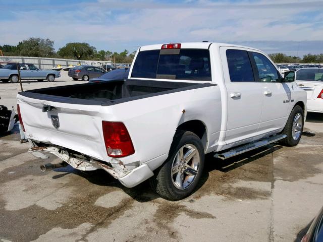 1D7RB1CT4AS109344 - 2010 DODGE RAM 1500 WHITE photo 4