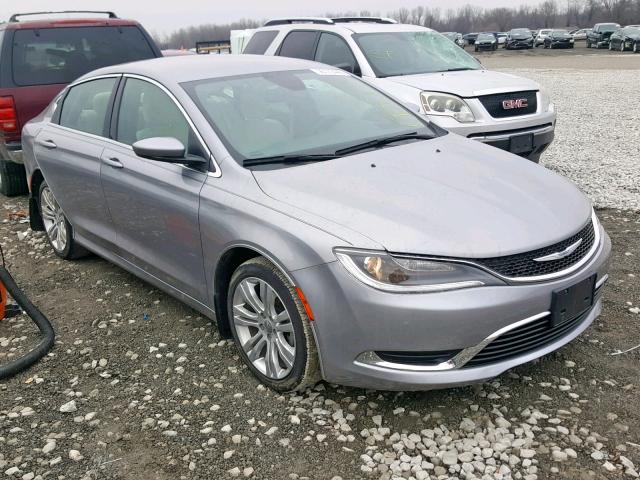 1C3CCCAB6FN538224 - 2015 CHRYSLER 200 LIMITE GRAY photo 1