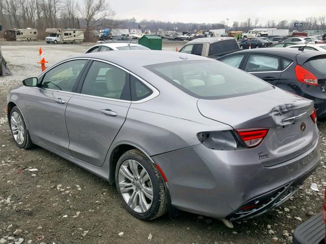 1C3CCCAB6FN538224 - 2015 CHRYSLER 200 LIMITE GRAY photo 3